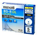 マクセル データ用BD-R DL 50GB 1-4倍速対応 インクジェットプリンター対応 5枚入り ホワイトレーベル BR50PPLWPB.5S 