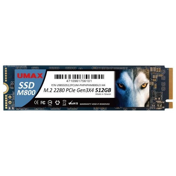 UMAX SSD(512GB) M800V[Y UM-SSDNV34M800-512 [UMSSDNV34M800512]