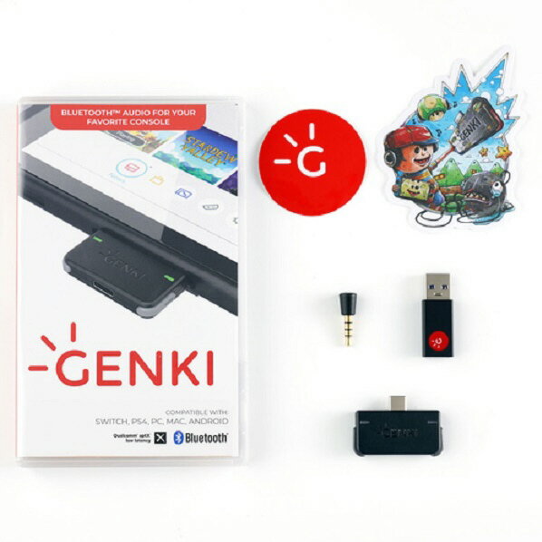 GENKI ニンテンドースイッチ Bluetoothオーディオアダプター GRAY GENKI-AUDIO-GRAY [GENKIAUDIOGRAY]【OCTM】