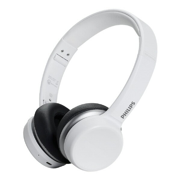 PHILIPS Bluetoothヘッドフォン ホワイト T