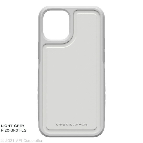 CRYSTAL ARMOR iPhone 12 mini用GRIP LIGHT GREY PI20-GR01-LG PI20GR01LG 【MYMP】