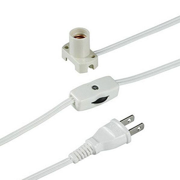 エルパ コード付ソケット ホワイト KP-M1215NH(W) [KPM1215NHW]