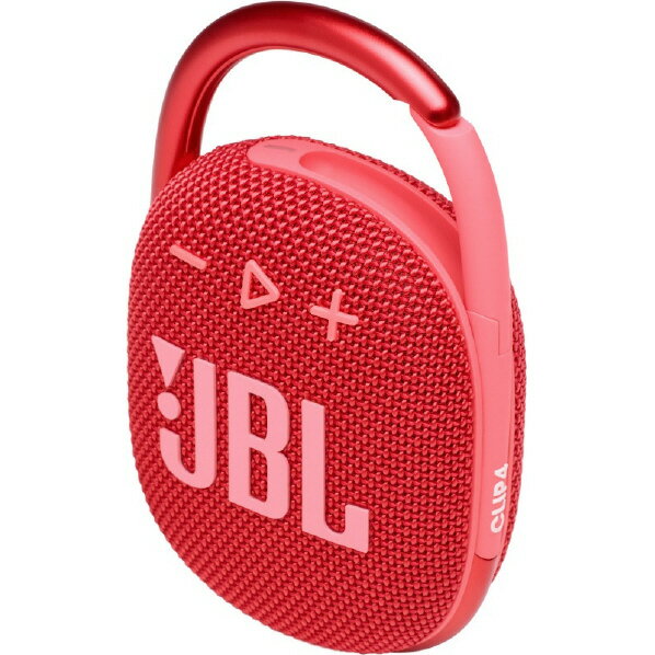 JBL Bluetoothポータブルスピーカー CLIP 4 レッド JBLCLIP4RED JBLCLIP4RED 【RNH】