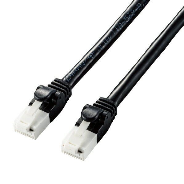 エレコム Cat6A LANケーブル(1．0m) ブラック LD-GPAT/BK10 