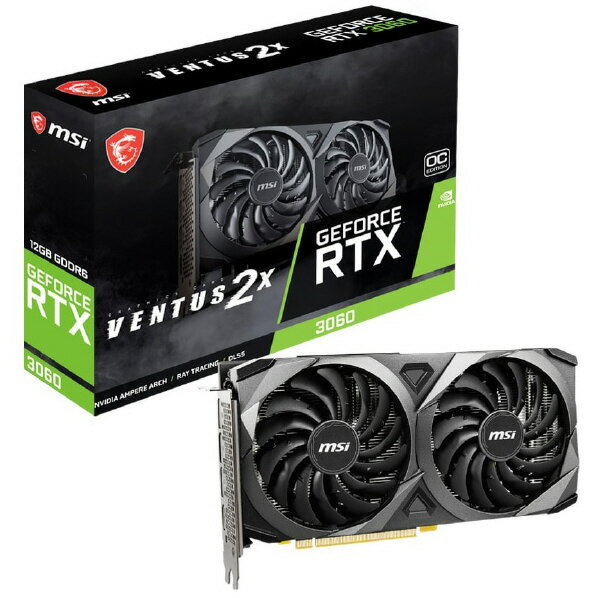 MSI եåܡ GeForce RTX 3060 VENTUS 2X 12G OC RTX 3060 VENTUS 2X 12G OC [RTX3060VENTUS2X12GOC]