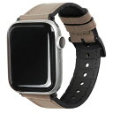 (エガーデン) Apple Watch 44mm/42mm用 GENUINE LEATHER STRAP AIR（サンド） EGD20582AW