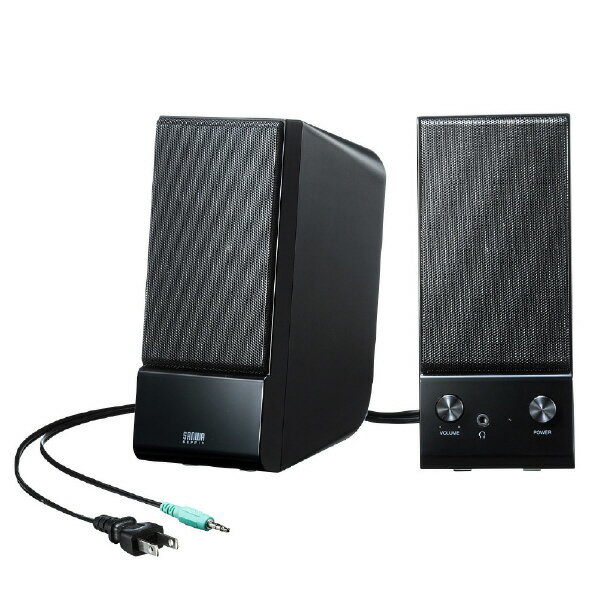 サンワサプライ マルチメディアスピーカー ブラック MM-SPL14BKN [MMSPL14BKN]