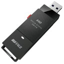 【5/1限定 エントリーで最大P5倍】BUFFALO PC対応 USB3．2(Gen2) TV録画 スティック型外付けSSD TypeC付属(500GB) ブラック SSD-SCT500U3-BA SSDSCT500U3BA