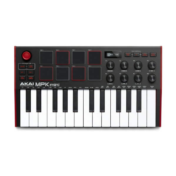 AKAI 25鍵 USB MIDI キーボードコントローラー MPK mini MK3 J AP-CON-052 [APCON052]