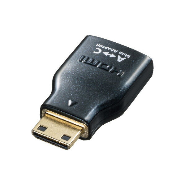 [サンワサプライ HDMI変換アダプタ ミニHDMI AD-HD07MK [ADHD07MK]] の商品説明●HDMIケーブルをデジカメなどのミニHDMI（HDMIタイプC）端子に変換するアダプタです。●専用のミニHDMIケーブルがなくても、お手持ちの標準HDMIケーブルと本製品でデジカメ・タブレットなどとテレビを接続できます。●外出先などで撮影したデジカメのハイビジョン映像と音声をケーブルとアダプタだけでテレビに出力することができます。[サンワサプライ HDMI変換アダプタ ミニHDMI AD-HD07MK [ADHD07MK]]のスペック●対応機器:HDMIミニ端子(HDMIタイプCメスコネクタ)を持つデジタルカメラ、タブレット、パソコン、ディスプレイ、プロジェクターなど●対応ケーブル:HDMI端子(HDMIタイプAオス)を持つHDMIケーブル●コネクタ形状:HDMIミニオス-HDMIメス(HDMIタイプCオス-HDMIタイプAメス)●材質:亜鉛合金(筐体カバー)●寸法:約W1.9×H0.9×D3.23cm●質量:約9g○返品不可対象商品