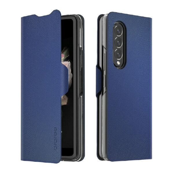 araree Galaxy Z Fold3 BONNET DIARY ASH BLUE(AR21941GZFD3BL) 目安=△