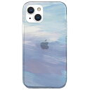 AKAN iPhone 13用ソフトクリアケース Blue pastel AK20985I13 [AK20985I13]