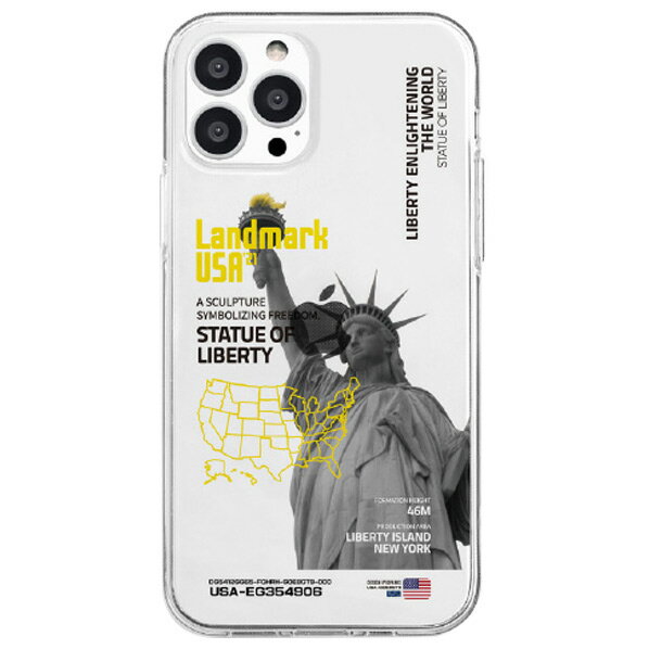 Dparks iPhone 13 Pro用ソフトクリアケース LANDMARK-USA DS21183I13P DS21183I13P