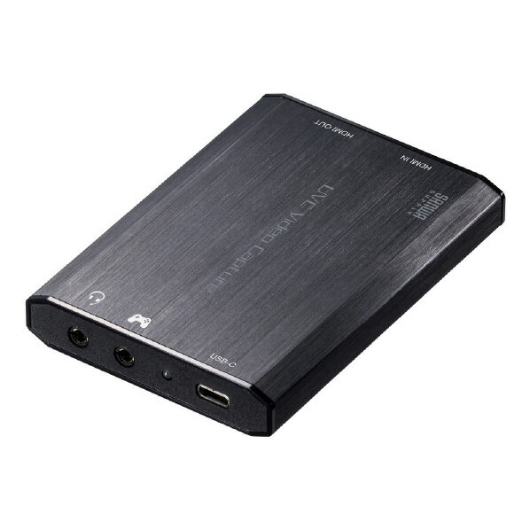 【6/1限定 エントリーで最大P5倍】サンワサプライ HDMIキャプチャー(USB3．2 Gen1・4K パススルー出力付き) USB-CVHDUVC3 [USBCVHDUVC3]