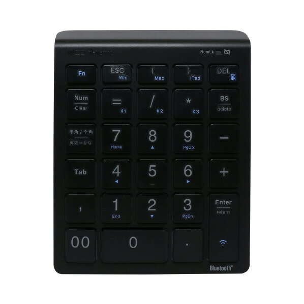 ミヨシ マルチペアリング対応ワイヤレステンキー ブラック TENBT02/BK [TENBT02BK