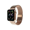 【5/1限定 エントリーで更にポイントUP!】miak Apple Watch 42/41/40/38mm用CLIP MESH BAND ローズゴールド SMA...