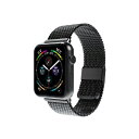 【5/1限定 エントリーで更にポイントUP!】miak Apple Watch 49/46/45/44/42mm用CLIP MESH BAND ブラック SMA...