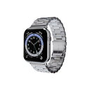 【5/1限定 エントリーで更にポイントUP!】miak Apple Watch 42/41/40/38mm用METAL BAND シルバー SFBMA-W384...