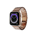【5/1限定 エントリーで更にポイントUP!】miak Apple Watch 49/46/45/44/42mm用METAL BAND ローズゴールド SFBM...