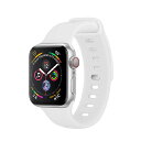 【5/1限定 エントリーで更にポイントUP!】DOOSSY Apple Watch用シリコンバンド 38-41mm ホワイト AW-SIN01WH [AWSIN...