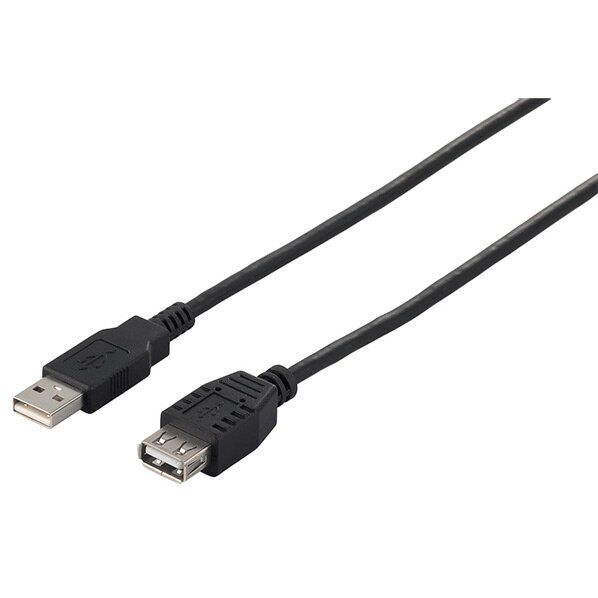 BUFFALO USB2．0延長ケーブル(A to A) 3．0m ブラック BSUAA230BK [BSUAA230BK]