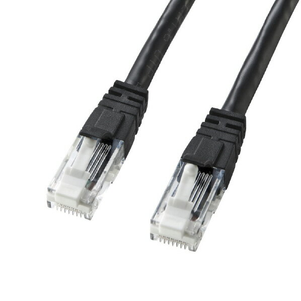 サンワサプライ つめ折れ防止カテゴリ6LANケーブル(15m) ブラック KB-T6TS-15BKN [KBT6TS15BKN]【JUSP】