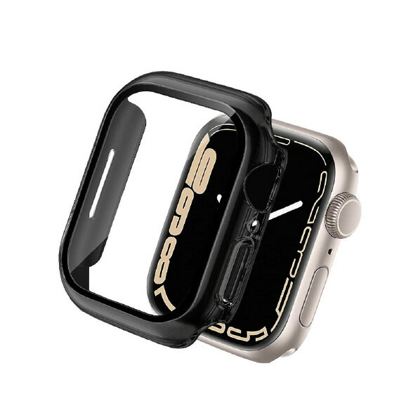 クールモバイルカンパニー Apple Watch Series 7(41mm)用フルカバーケース ブラック AWPC41-BK [AWPC41BK]