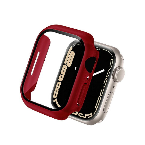 クールモバイルカンパニー Apple Watch Series 7(41mm)用フルカバーケース レッド AWPC41-RD [AWPC41RD]