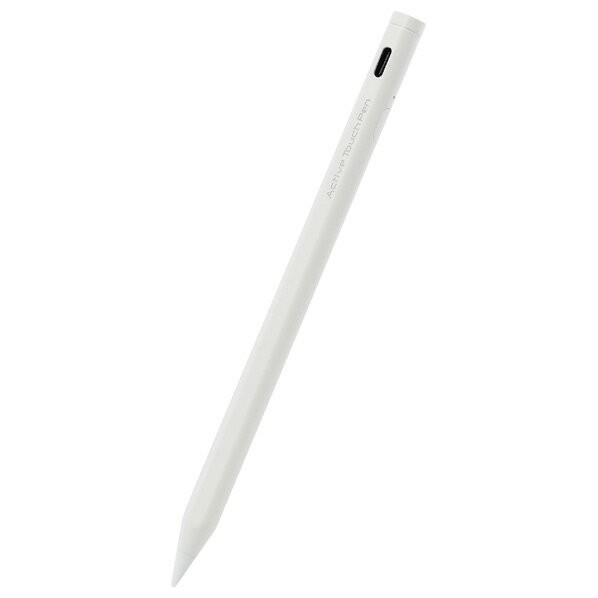 エレコム 充電式アクティブタッチペン ホワイト P-TPACSTAP02WH 