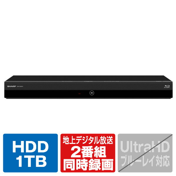 シャープ 1TB HDD内蔵ブルーレイレコ