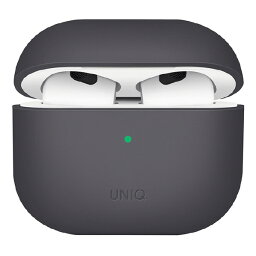 UNIQ AirPods(第3世代)用HYBRID LIQUID SILICON CASE LINO ASH GREY UNIQ-AIRPODS2021-LINOGRY [UNIQAIRPODS2021LINOGRY]【AMUP】