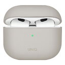 UNIQ AirPods(第3世代)用HYBRID LIQUID SILICON CASE LINO BEIGE IVORY UNIQ-AIRPODS2021-LINOIVY [UNIQAIRPODS2021LINOIVY]【MRPJ】