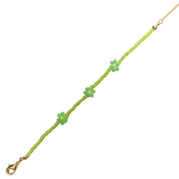 ハゴロモ マスク チェーン ビーズ(花) 緑 マスクチエ-ンビ-ズハナミドリ [マスクチエ-ンビ-ズハナミドリ]