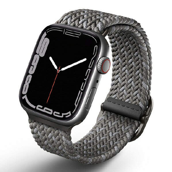 UNIQ Apple Watch 42/44/45mm用BRAIDED STRAP UNIQ ASPEN DESIGNER EDITION PEBBLE GREY UNIQ-45MM-ASPDEPGRY [UNIQ45MMASPDEPGRY]【MY..