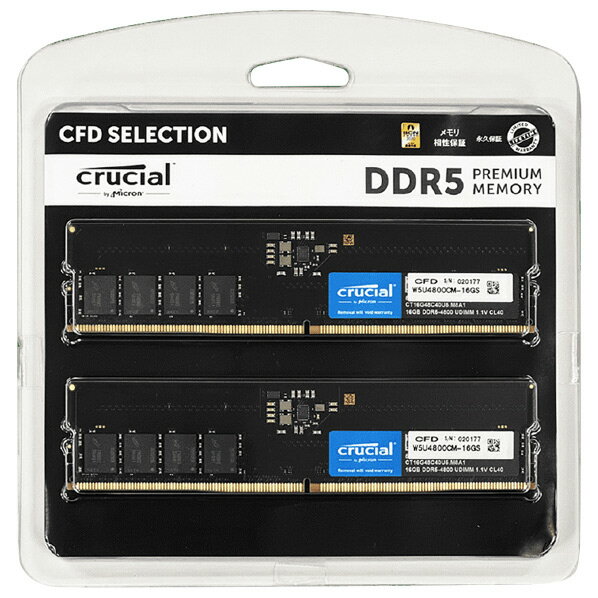 CFD  X^ [hV[Y DDR5-4800 fXNgbvp 16GB 2g CFD Selection W5U4800CM-16GS [W5U4800CM16GS]