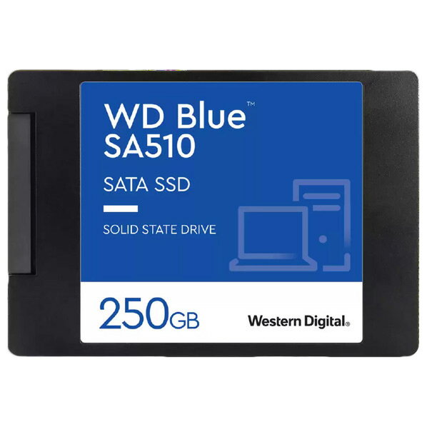 Western Digital 2．5インチ SATA 内蔵SSD(250GB) WD Blue SA510 WDS250G3B0A [WDS250G3B0A]【MAAP】