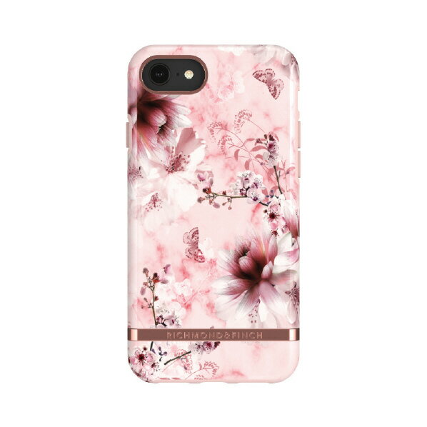 Richmond & Finch iPhone SE(第3世代)/SE(第2世代)/8/7/6s/6用Freedom Case Pink Marble Floral - Rose Gold Details 37784 [37784]