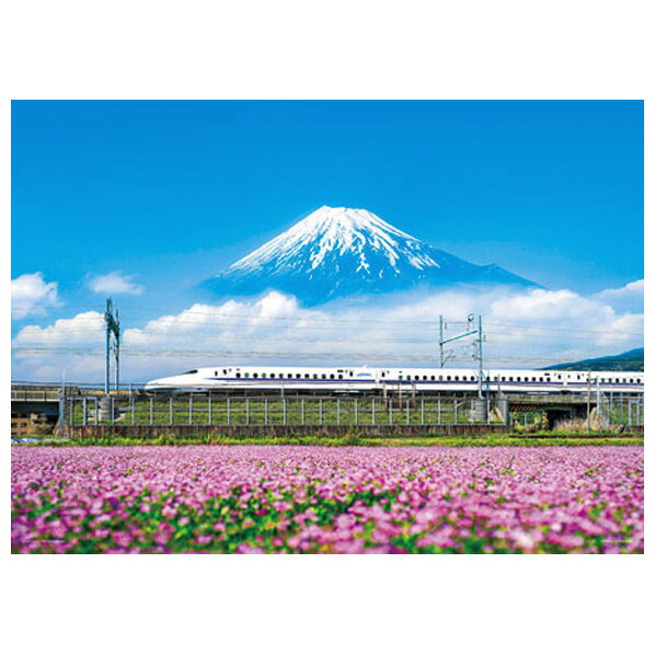 ジグソーパズル 500ピース れんげの花と富士山(静岡) 38x53cm 05-1016