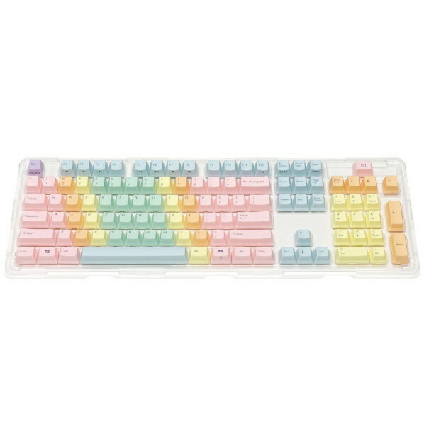 FILCO Macaron Keycap Set 英語104キー・前面印字 マカロンキーキャプシリーズ FKCS104EFR [FKCS104EFR]【MAAP】