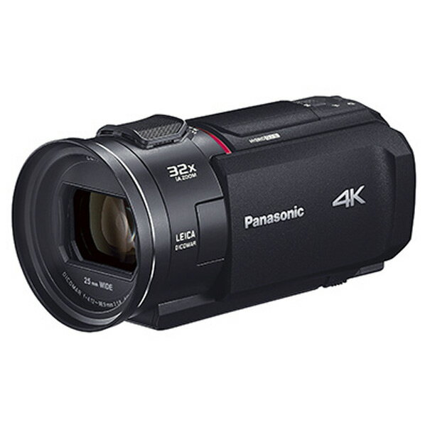 パナソニック 64GB内蔵メモリー デジタル4Kビデオカメラ ブラック HC-VX2MS-K [HCVX2MSK]【RNH】