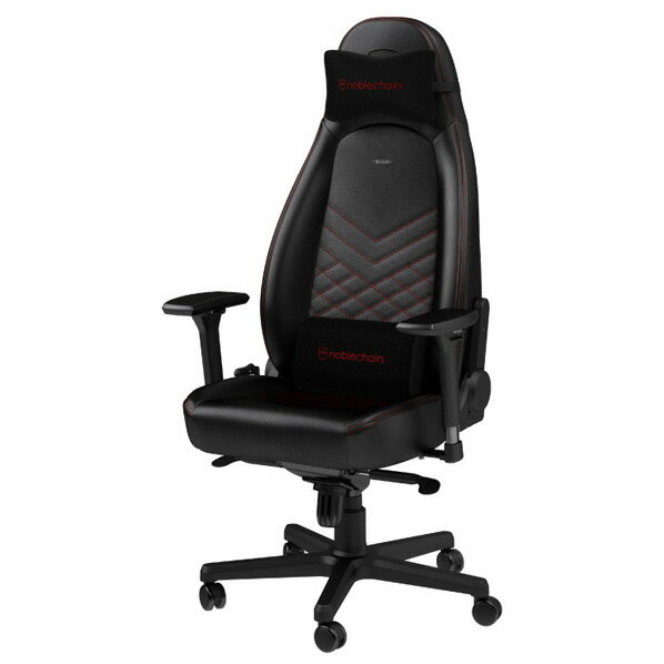 noblechairs ゲーミングチェア ICON(アイコン) ブラック/レッド NBL-ICN-PU-BRD-SGL-ED [NBLICNPUBRDSGLED]