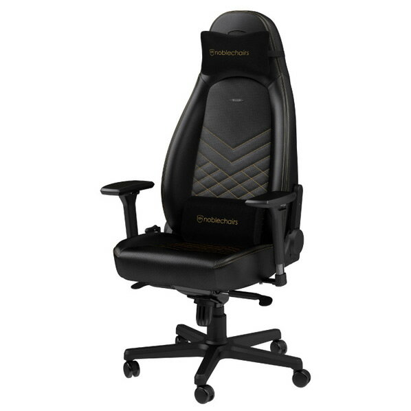 noblechairs ゲーミングチェア ICON(アイコン) ブラック/ゴールド NBL-ICN-PU-GOL-SGL-ED [NBLICNPUGOLSGLED]