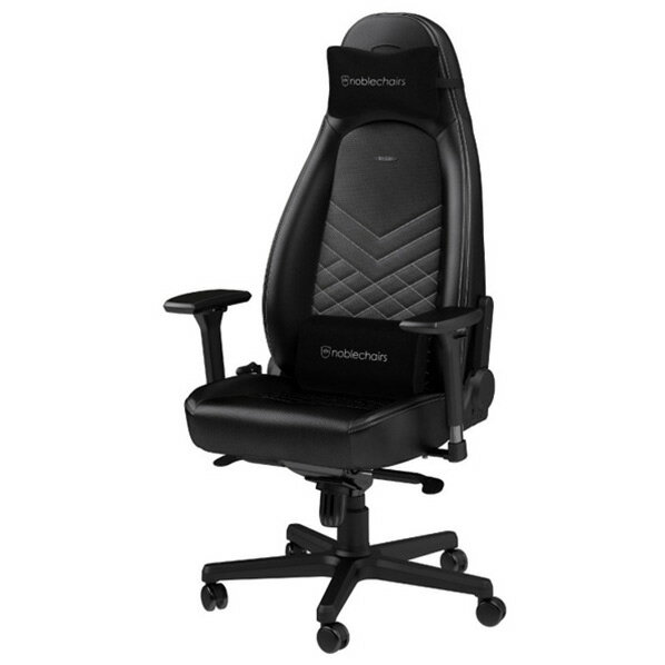 noblechairs ゲーミングチェア ICON(アイコン) ブラック/ホワイト NBL-ICN-PU-BPW-SGL-ED [NBLICNPUBPWSGLED]