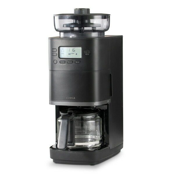 シロカ コーン式全自動コーヒーメーカー カフェばこPRO SC-C251 (K) [SCC251K]【RNH】