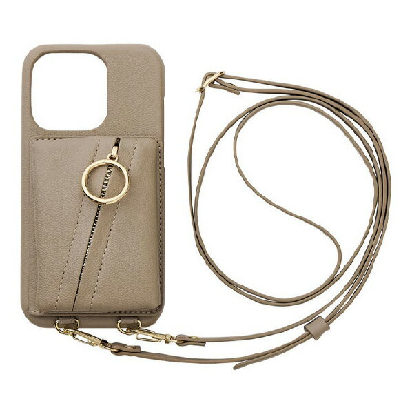 CCCեƥ iPhone 14 ProClutch Ring Case beige ML-CSIP22MP-2CRBE [MLCSIP22MP2CRBE]MYMP