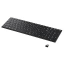 【5/1限定 エントリーで更にポイントUP!】バッファロー 2.4GHz無線コンパクトキーボード BSKBW330シリーズ ブラック BSKBW330BK [B...