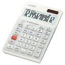カシオ 人間工学電卓 ホワイト JE-12D-WE-N [12桁] JE-12D-WE