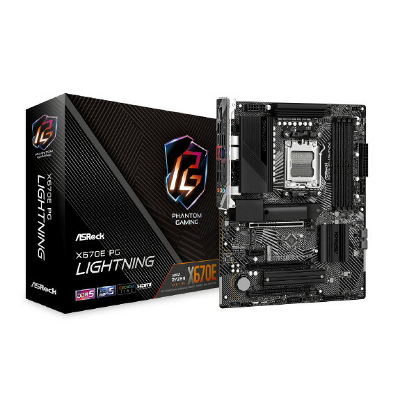 マザーボード ASRock X670E PG Lightning フォームファクタ ATX SocketAM5 チップセット AMD/X670 メモリタイプ DDR5 6501-2210020559190