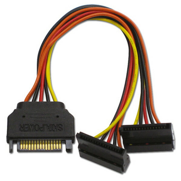 アイネックス シリアルATA用二股電源ケーブル 15cm S2-1504SAC [S21504SAC]