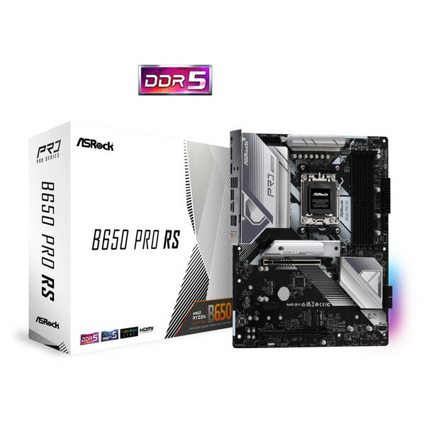 マザーボード ASRock B650 Pro RS フォームファクタ ATX メモリスロット DDR5 Socket AM5